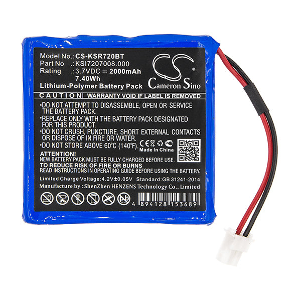 Cameron Sino Ksr720Bt Battery Replacement For Ksenia Alarm System