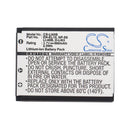 Cameron Sino Li40B Battery Replacement For Casio Camera