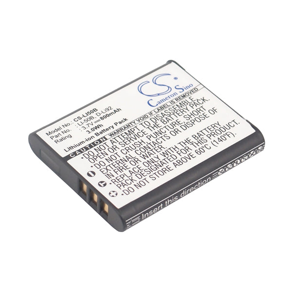 Cameron Sino Li50B Battery Replacement For Casio Camera