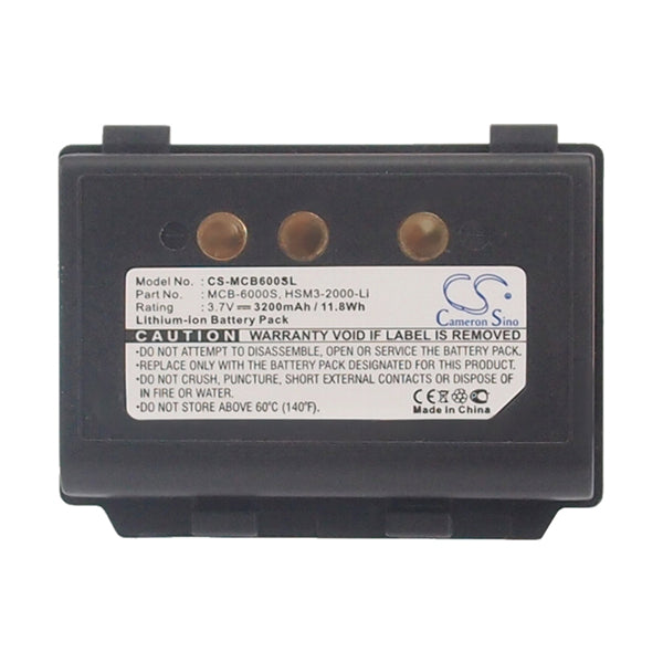 Cameron Sino Mcb600Sl Battery Replacement For M3Mobile Barcode Scanner