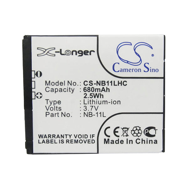 Cameron Sino Nb11Lhc Battery Replacement For Canon Camera