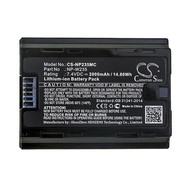Cameron Sino Np235Mc Battery Replacement For Fujifilm Camera