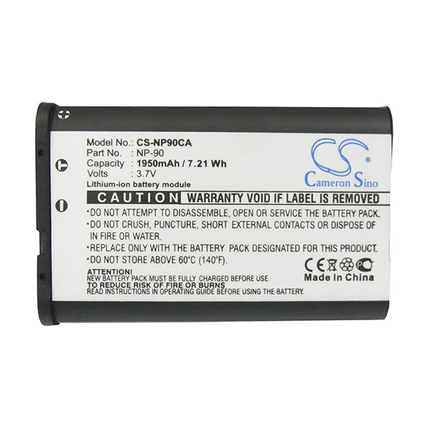 Cameron Sino Np90Ca Battery Replacement For Casio Camera
