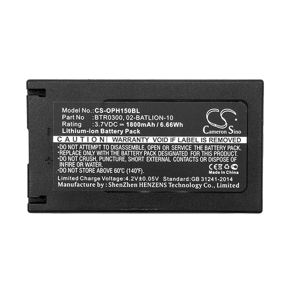 Cameron Sino Oph150Bl Battery Replacement For Opticon Barcode Scanner