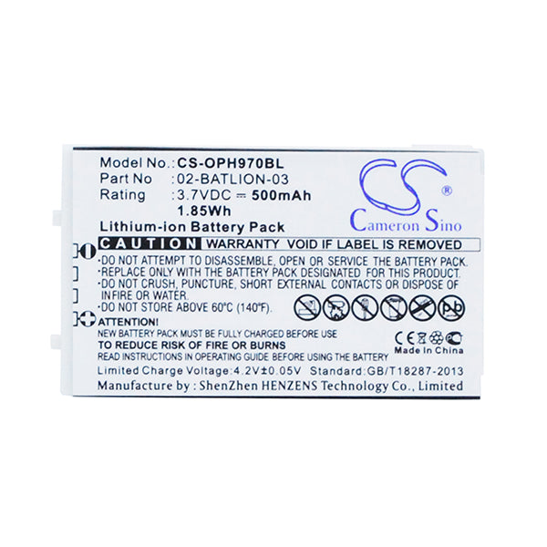 Cameron Sino Oph970Bl Battery Replacement For Opticon Barcode Scanner