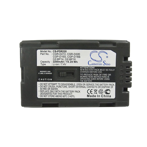 Cameron Sino Pdr220 Battery Replacement For Panasonic Camera