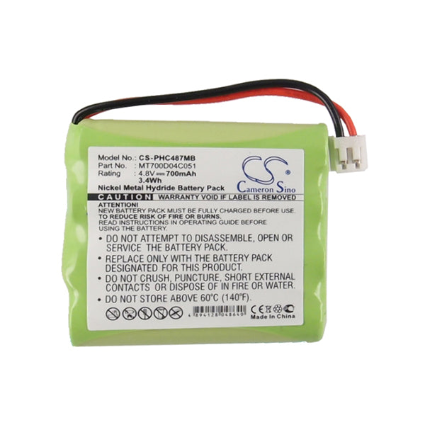 Cameron Sino Phc487Mb Battery Replacement For Philips Baby Phone