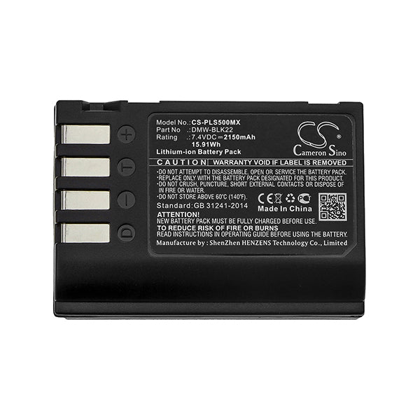 Cameron Sino Pls500Mx Battery Replacement For Panasonic Camera