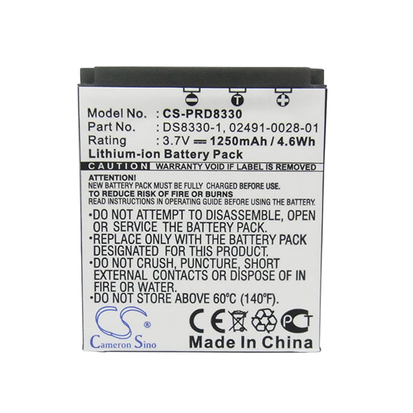 Cameron Sino Prd8330 Battery Replacement For Premier Camera