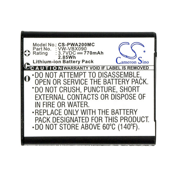 Cameron Sino Pwa200Mc Battery Replacement For Panasonic Camera