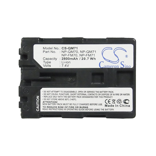 Cameron Sino Qm71 Battery Replacement For Sony Camera
