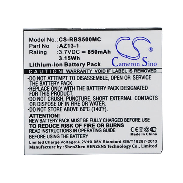 Cameron Sino Rbs500Mc Battery Replacement For Ambarella Camera