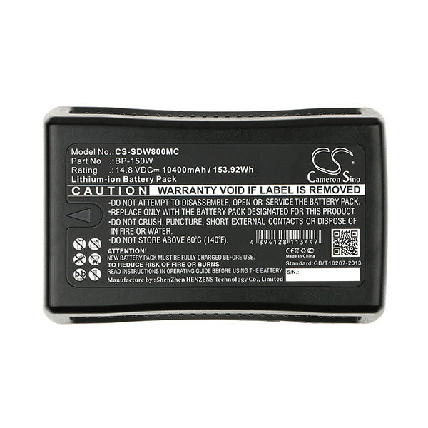 Cameron Sino Sdw800Mc Battery Replacement For Sony Camera