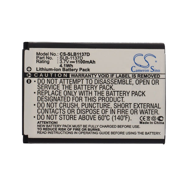 Cameron Sino Slb1137D Battery Replacement For Samsung Camera