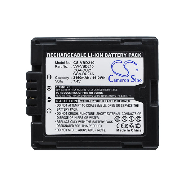 Cameron Sino Vbd210 Battery Replacement For Panasonic Camera