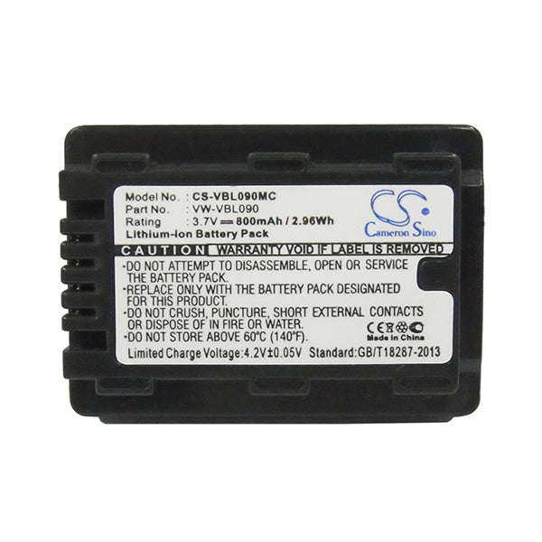 Cameron Sino Vbl090Mc Battery Replacement For Panasonic Camera