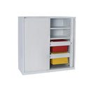 Move Tambour Door Unit Shelves Not Included 1981 X 900 X 473Mm White
