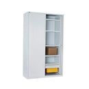 Move Tambour Door Unit Shelves Not Included 1981 X 1200 X 473Mm White