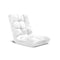 Soga Floor Recliner Folding Sofa Futon Couch Chair Cushion White