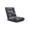 Soga Floor Recliner Folding Sofa Futon Couch Chair Cushion Grey