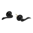 Privacy Function Black Round Door Handle Set