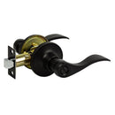 Privacy Function Black Round Door Handle Set