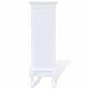 Cabinet With 5 Drawers 2 Shelves - White