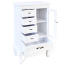 Cabinet With 5 Drawers 2 Shelves - White