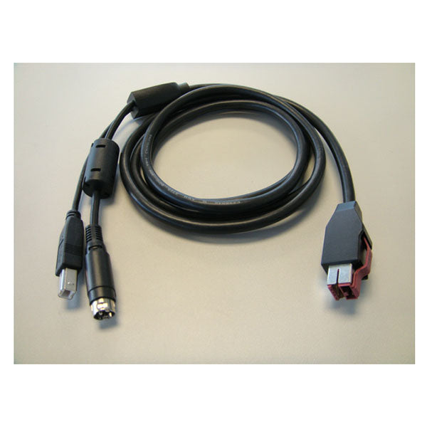 Cable Printer 24V PUSB To Hosiden And USB B 1.8M Blk