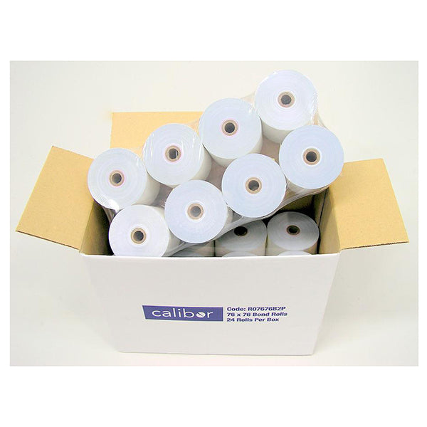 Calibor 2Ply Paper 76X76 24 Rolls Box