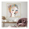Calm Girl Gold Frame Canvas Wall Art