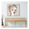 Calm Girl Gold Frame Canvas Wall Art
