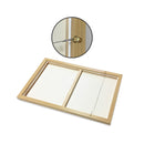 Calm Girl Gold Frame Canvas Wall Art