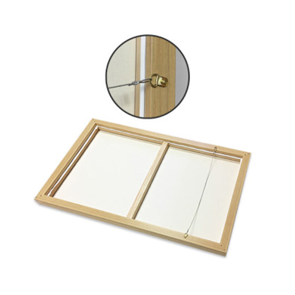 Calm Girl Gold Frame Canvas Wall Art