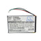 Cameron Sino Iqn285Sl 1250Mah Battery For Gps Navigator