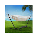 Camping Hammock With Stand Cotton Rope Lounge Outdoor Swing Bed