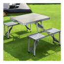 Camping Table With Chairs Folding Outdoor Picnic Beach Bbq 85Cm