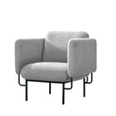 Camry Single Seat Lounge Chair Light Grey