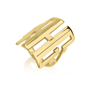 Capital Cut Out Monogram Ring