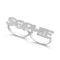 Capital Letters Two Finger Name Ring