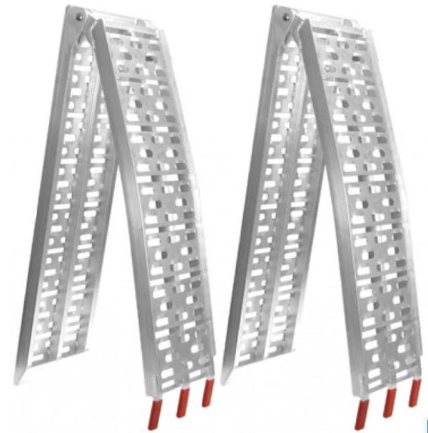 2x Heavy Duty Aluminium Trailer Ramps