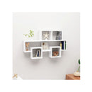 Car Shaped Wall Shelf White 82 X 15 X 51 Cm Chipboard