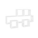 Car Shaped Wall Shelf White 82 X 15 X 51 Cm Chipboard