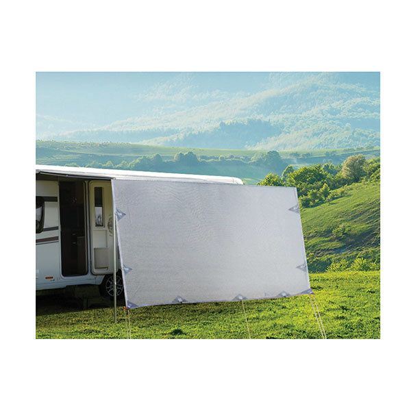 Caravan Privacy Screen for 13ft Roll Out Awning Grey