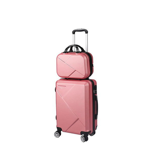 Carry On Luggage Set Rose Gold 2pcs