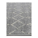 Simple Geometric Grey And White Rug