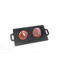 Cast Iron Reversible Griddle Plate Bbq Hob Cooking Grill Pan