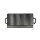 Cast Iron Reversible Griddle Plate Bbq Hob Cooking Grill Pan