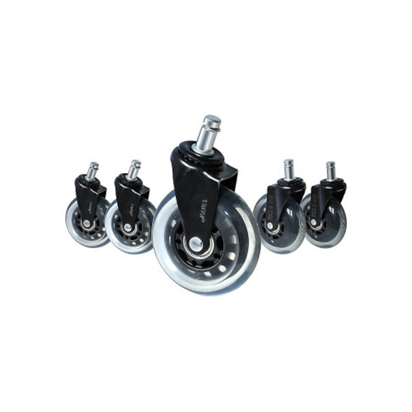 5X Office Chair Rollerblade Caster Wheels Safe All Floor Universal Fit
