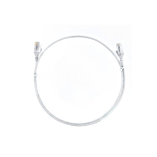 10 Pcs Cat 6 Ultra Thin Lszh Ethernet Network Cable White